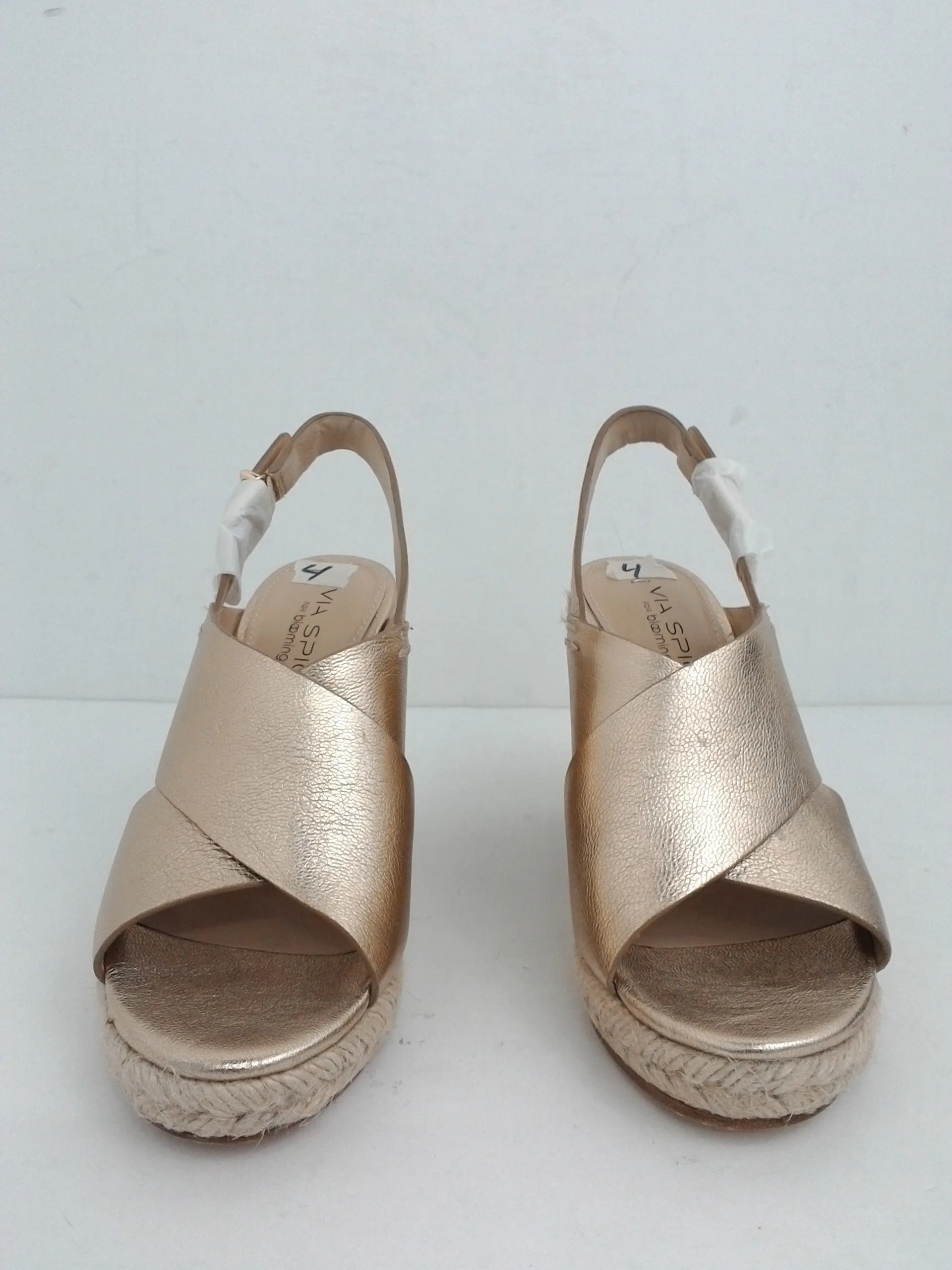 VIA SPIGA Women's Platform Wedge Sandal Size 4 M