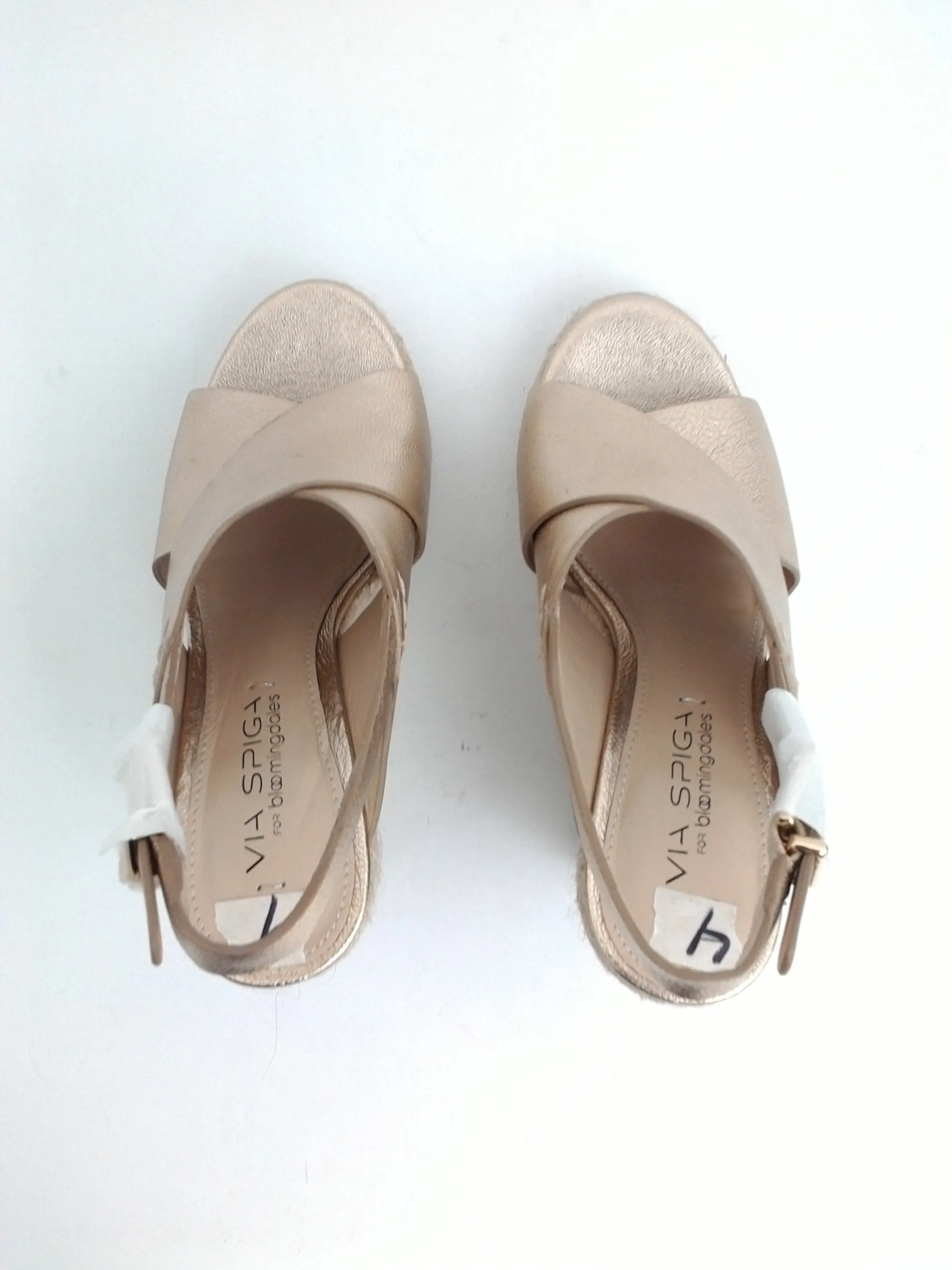 VIA SPIGA Women's Platform Wedge Sandal Size 4 M