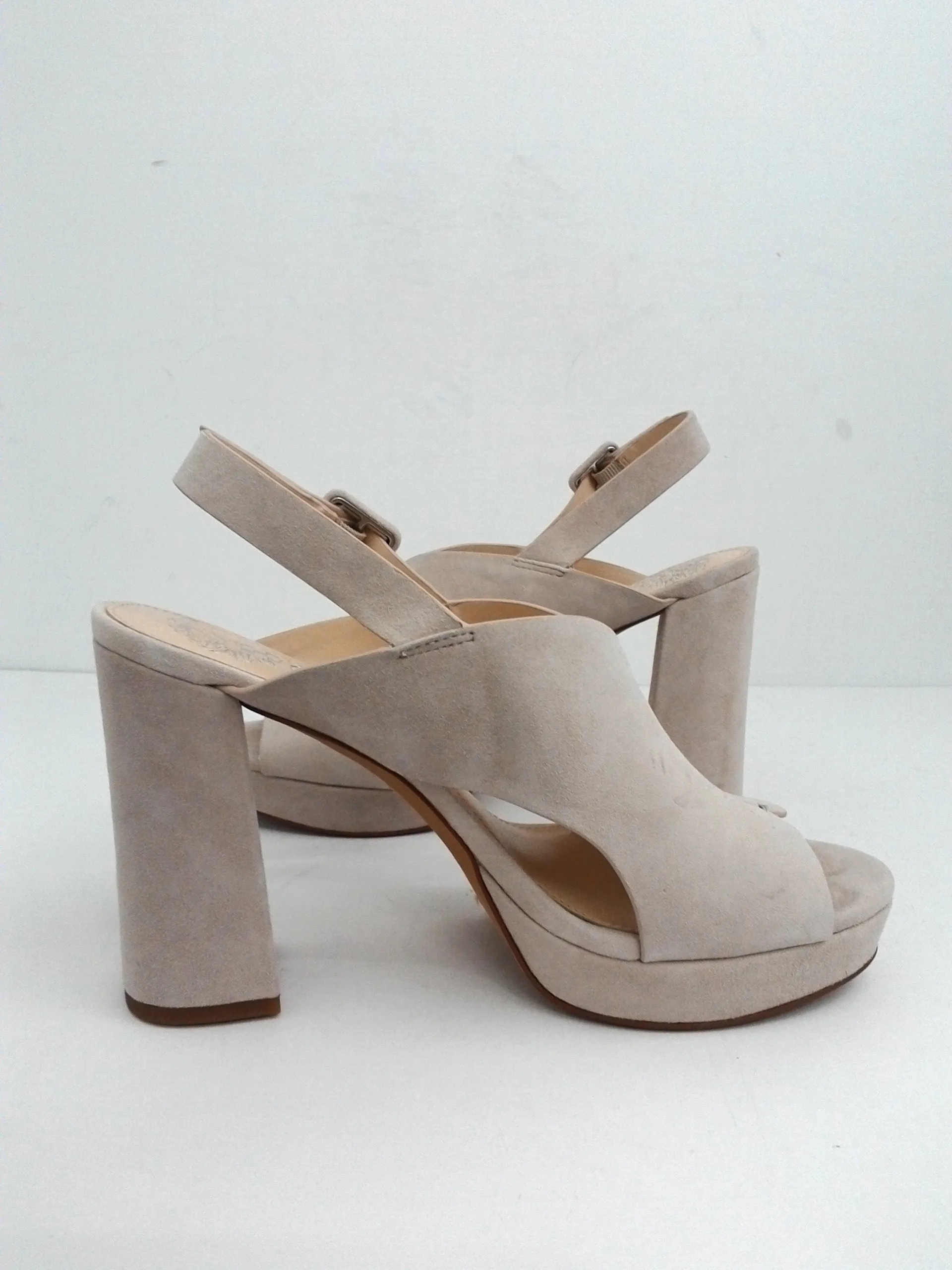 Vince Camuto Women's Jeangel Leather Heel Suede Size 8.5M