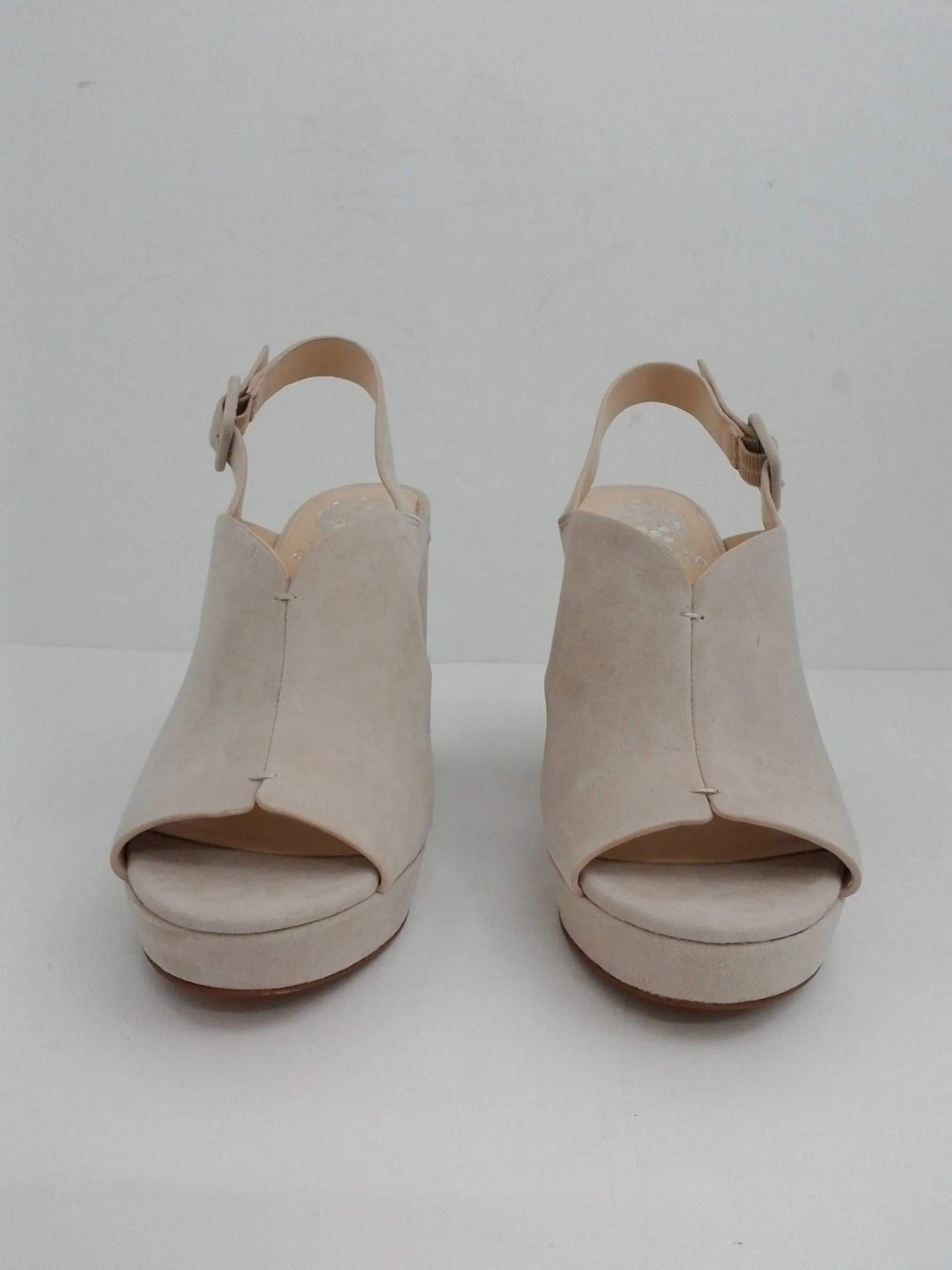 Vince Camuto Women's Jeangel Leather Heel Suede Size 8.5M