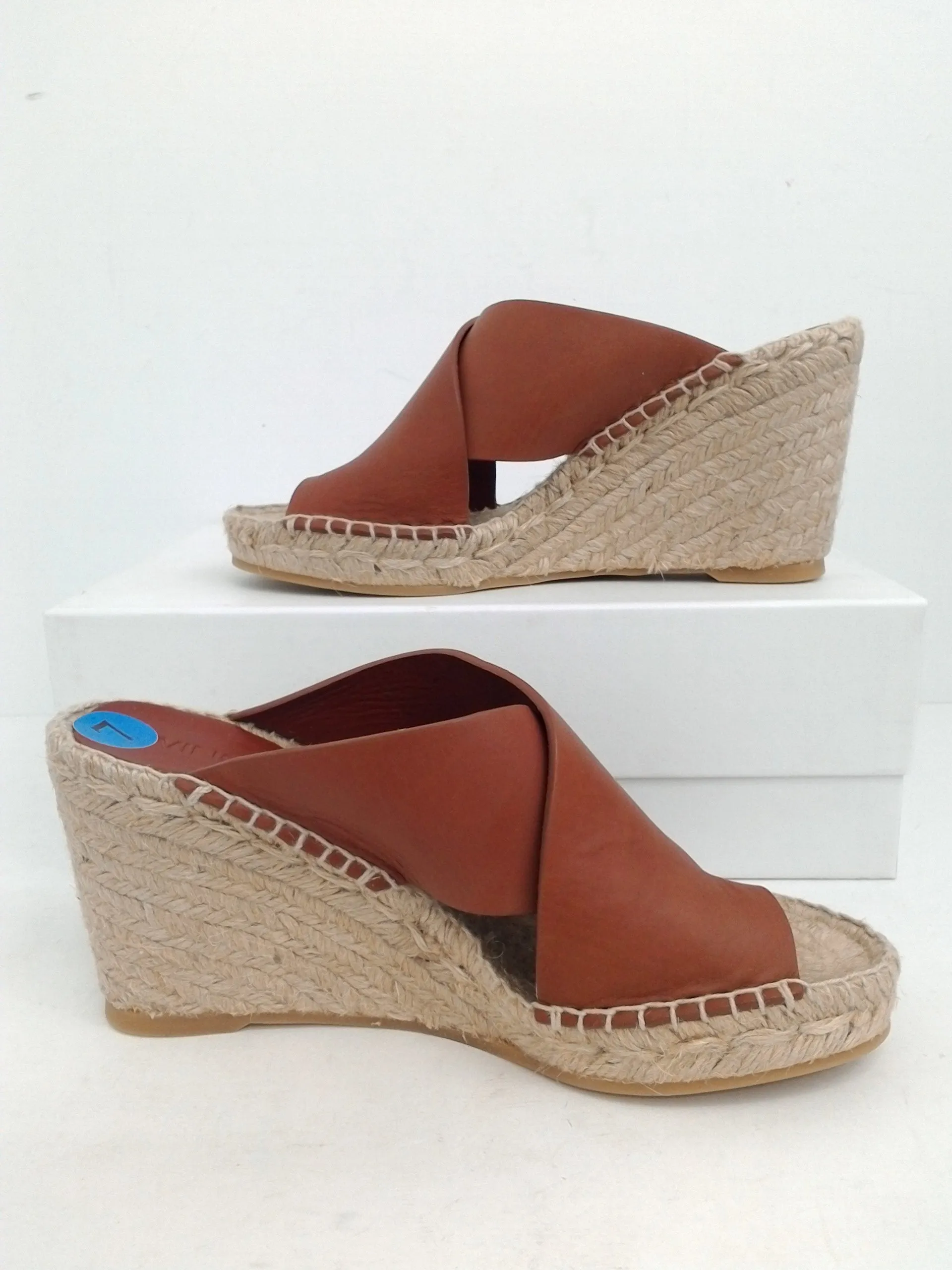 VINCE Women's Suraya Wedge Espadrille Whiskey and Black