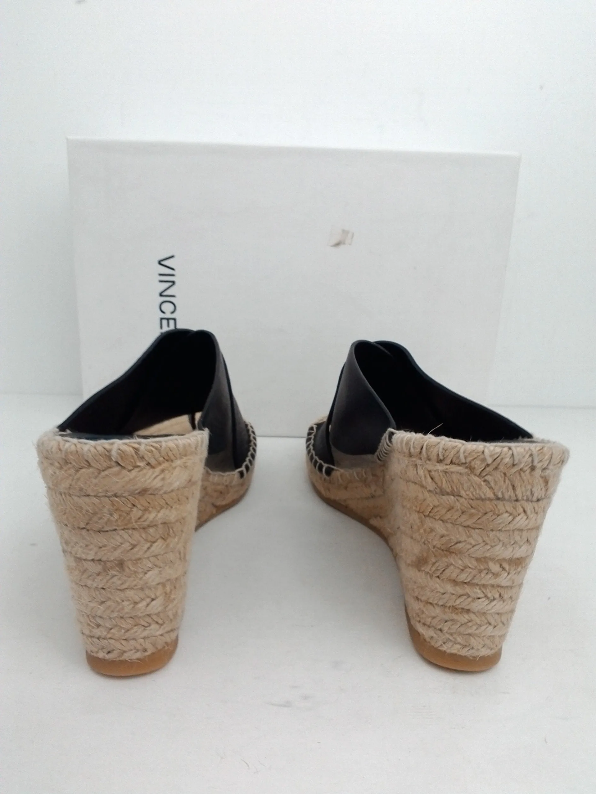 VINCE Women's Suraya Wedge Espadrille Whiskey and Black
