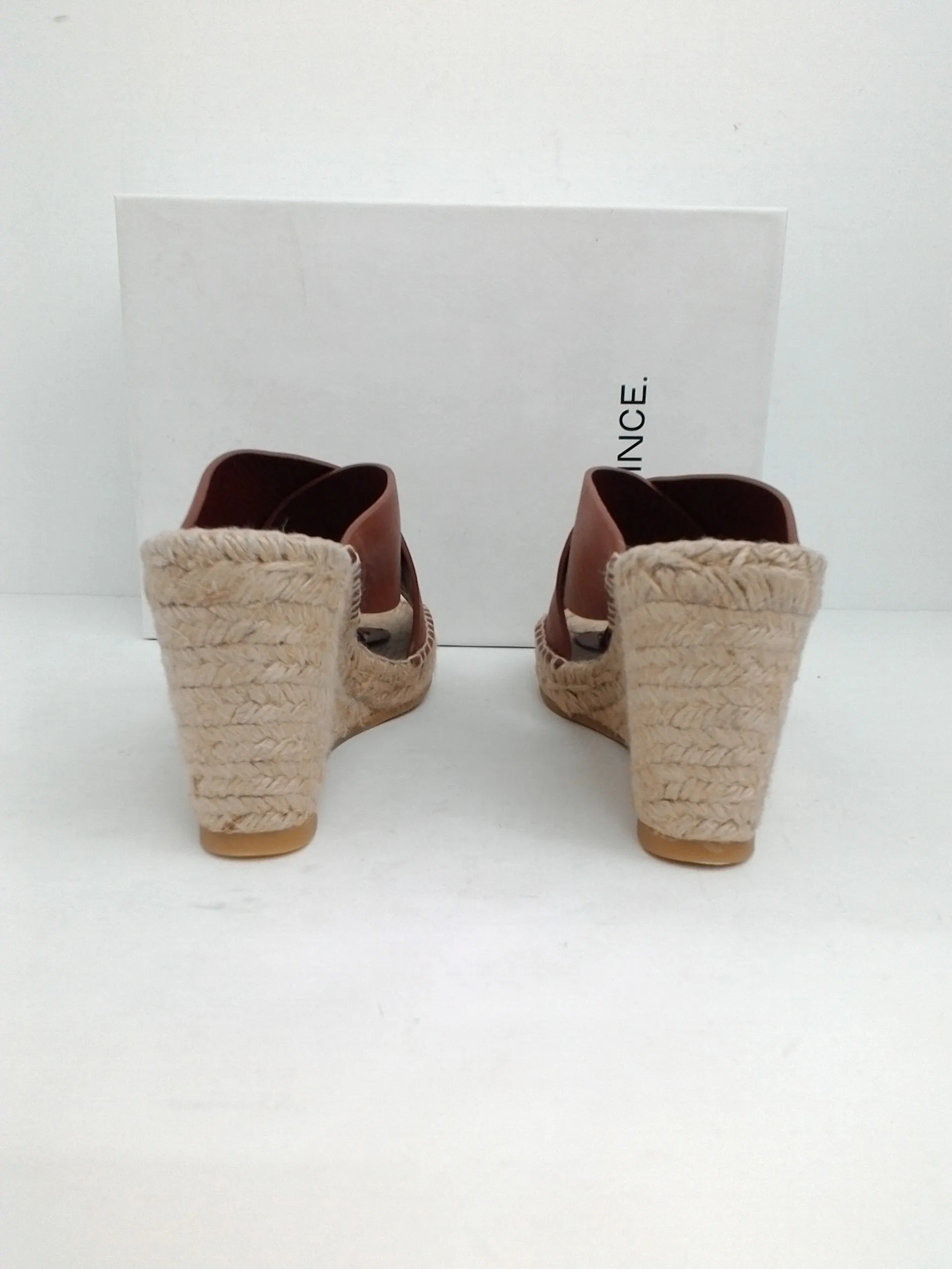 VINCE Women's Suraya Wedge Espadrille Whiskey and Black