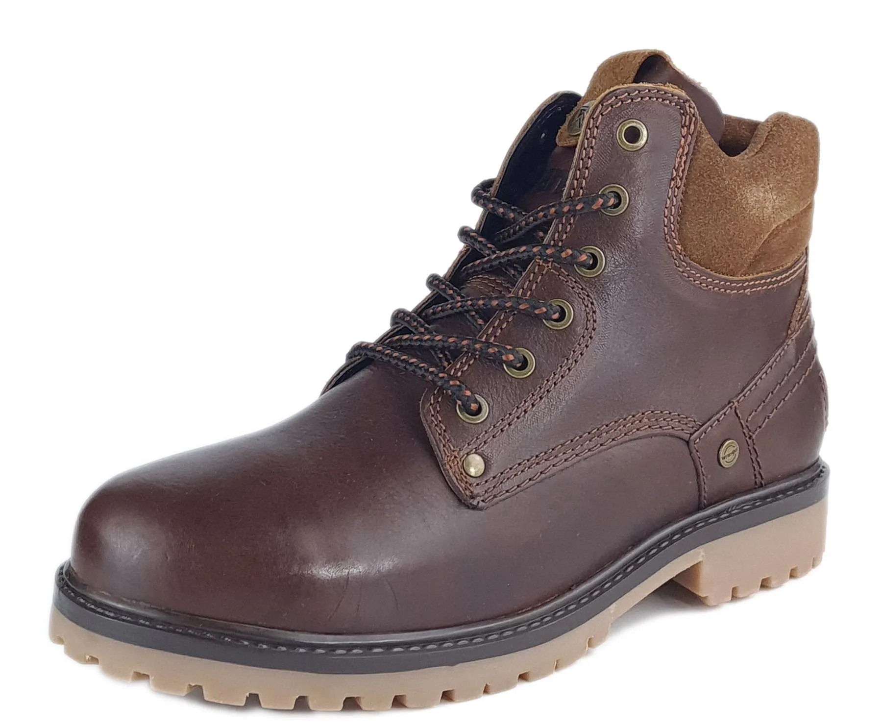 Wrangler Yuma Mens Leather Lace Casual Combat Boots